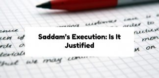 Saddam’s Execution: Is It Justified