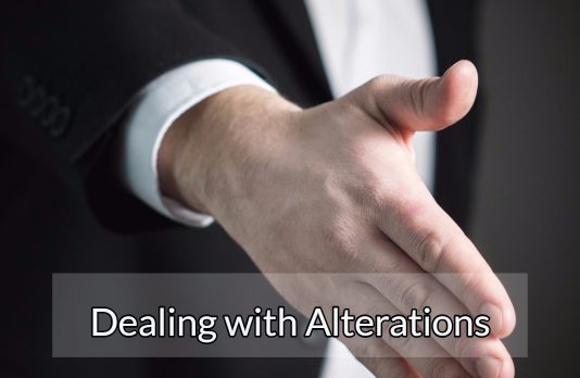 Dealing with “Alterations”