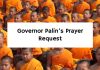 Governor Palin’s Prayer Request