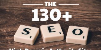 130+ High Domain Authority Sites