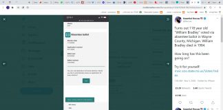 Michigan voter 118 years old vote for Biden